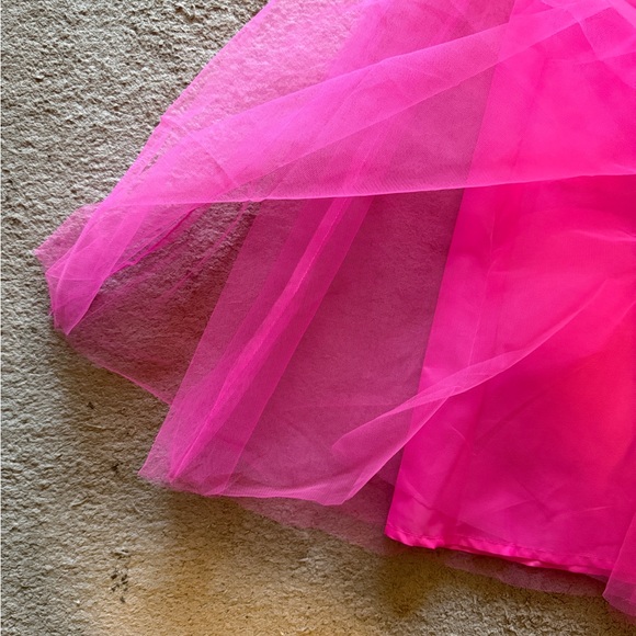 Pink Ruffled Tule Skirt - Picture 5 of 8